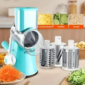 3 in 1 Grating machine with knife sharpener , cooking scissors and free food peeler